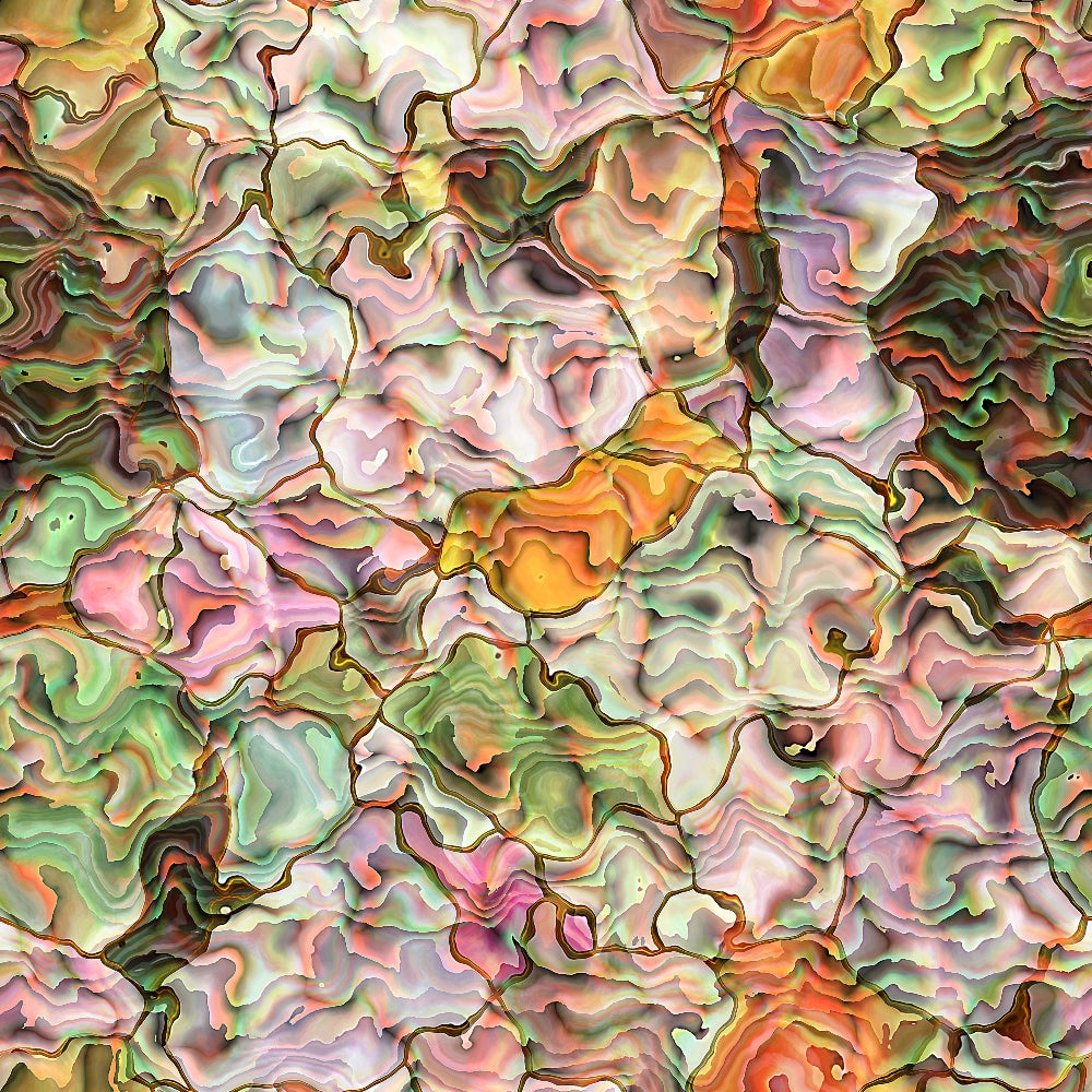 Marbled Opal Pattern 7 Minky Fabric