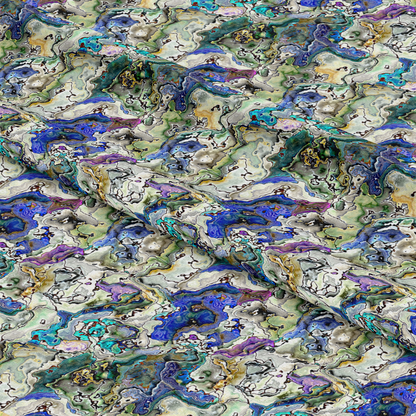 Oyster Shell Pattern 8 Quilting Cotton Fabric