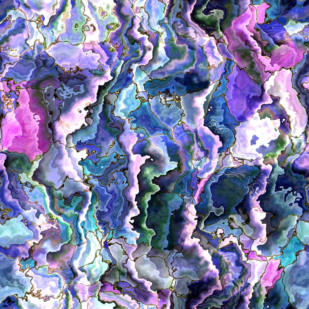 Marbled Opal Pattern 9 Minky Fabric