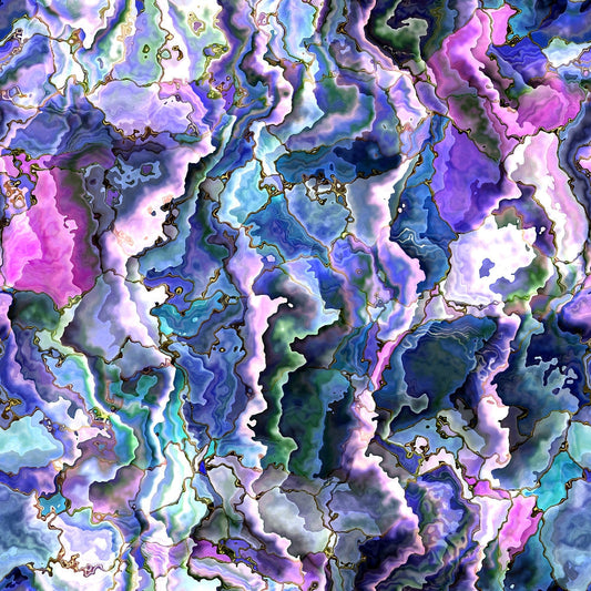 Marbled Opal Pattern 9 Minky Fabric