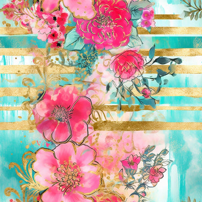 Gilded Menagerie Pattern 3 Minky Fabric
