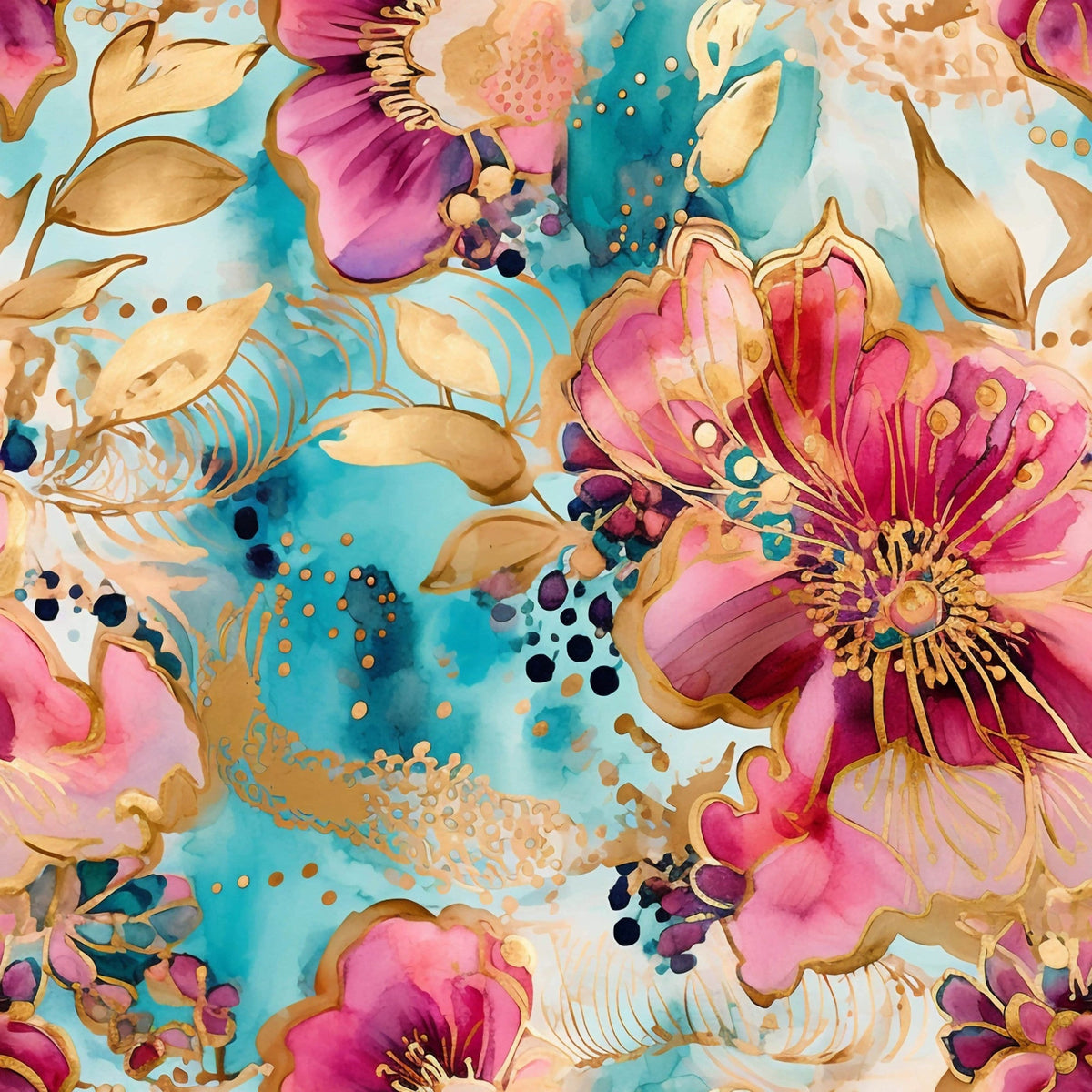 Gilded Menagerie Pattern 4 Minky Fabric
