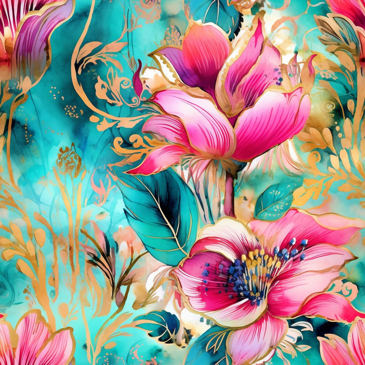 Gilded Menagerie Pattern 7 Minky Fabric