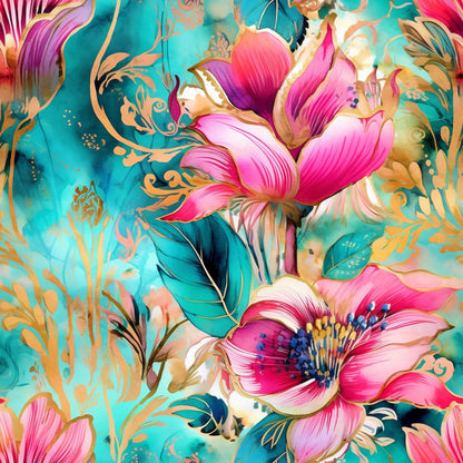 Gilded Menagerie Pattern 7 Minky Fabric