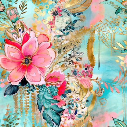 Gilded Menagerie Pattern 8 Minky Fabric