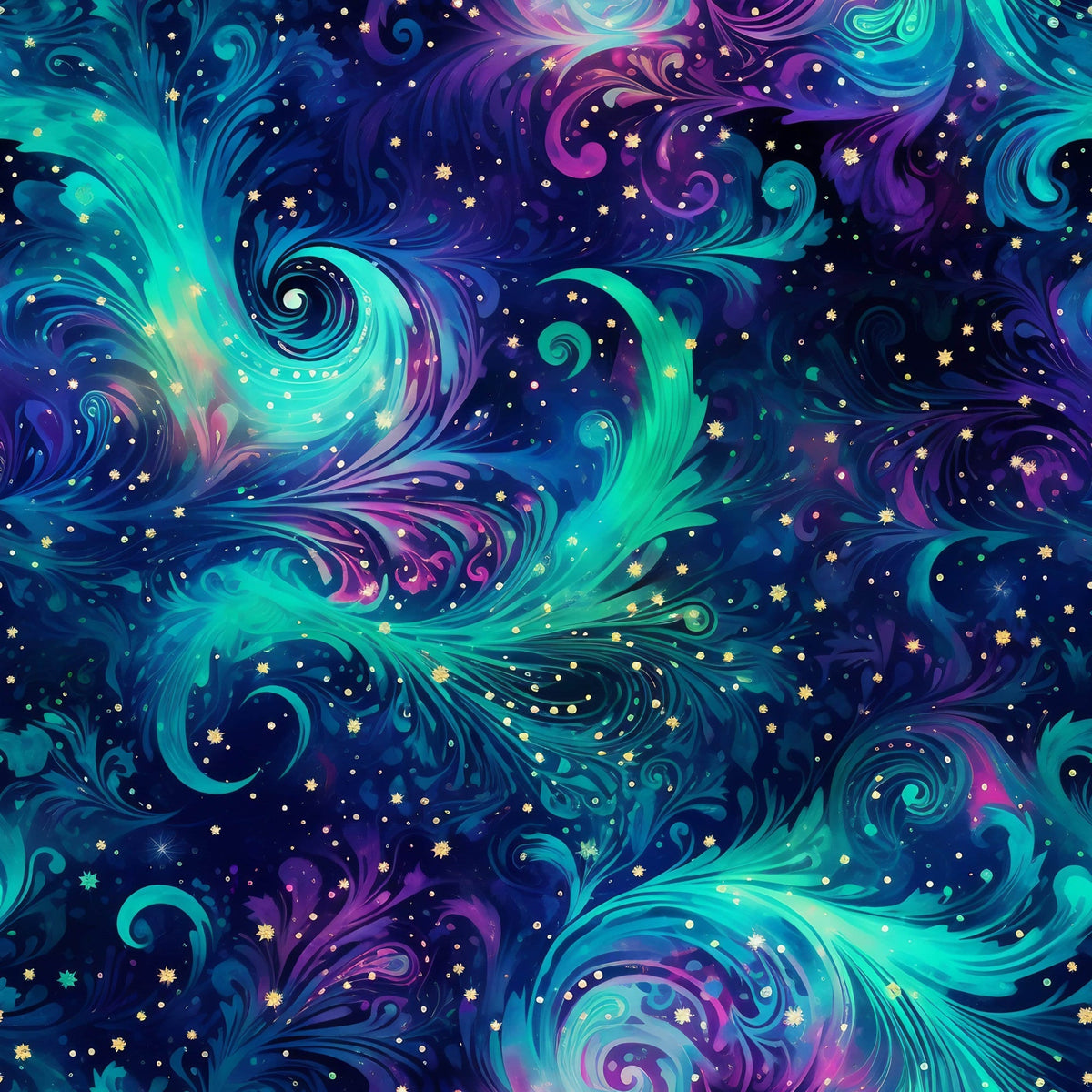 Nebula Swirls Pattern 11 Minky Fabric