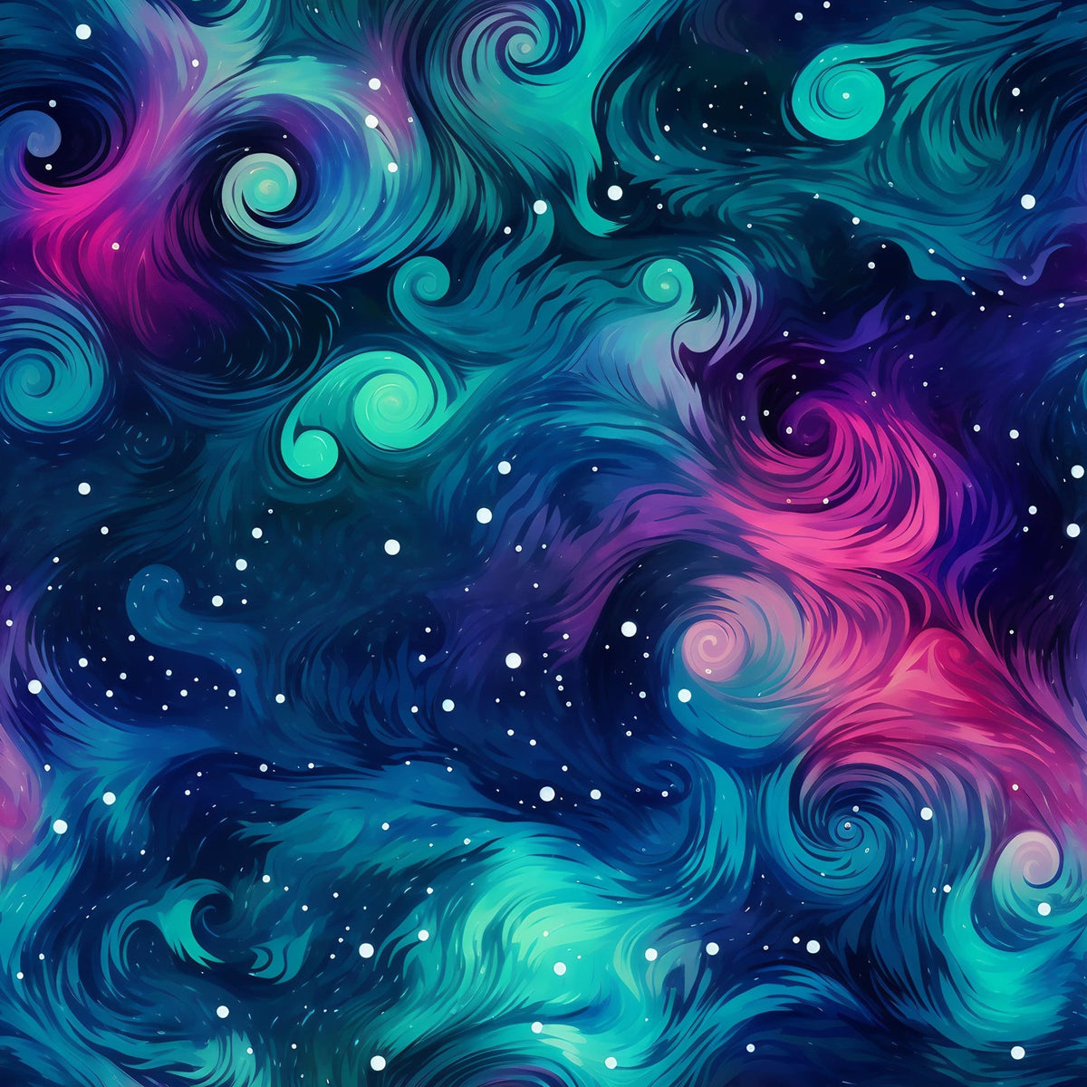 Nebula Swirls Pattern 14 Minky Fabric