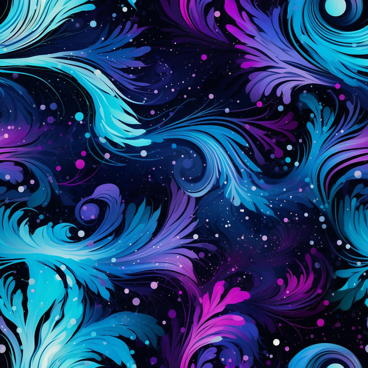 Nebula Swirls Pattern 15 Minky Fabric