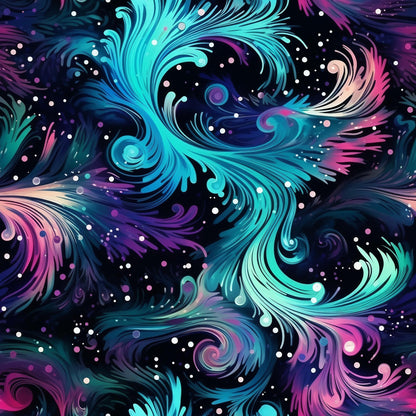 Nebula Swirls Pattern 19 Minky Fabric