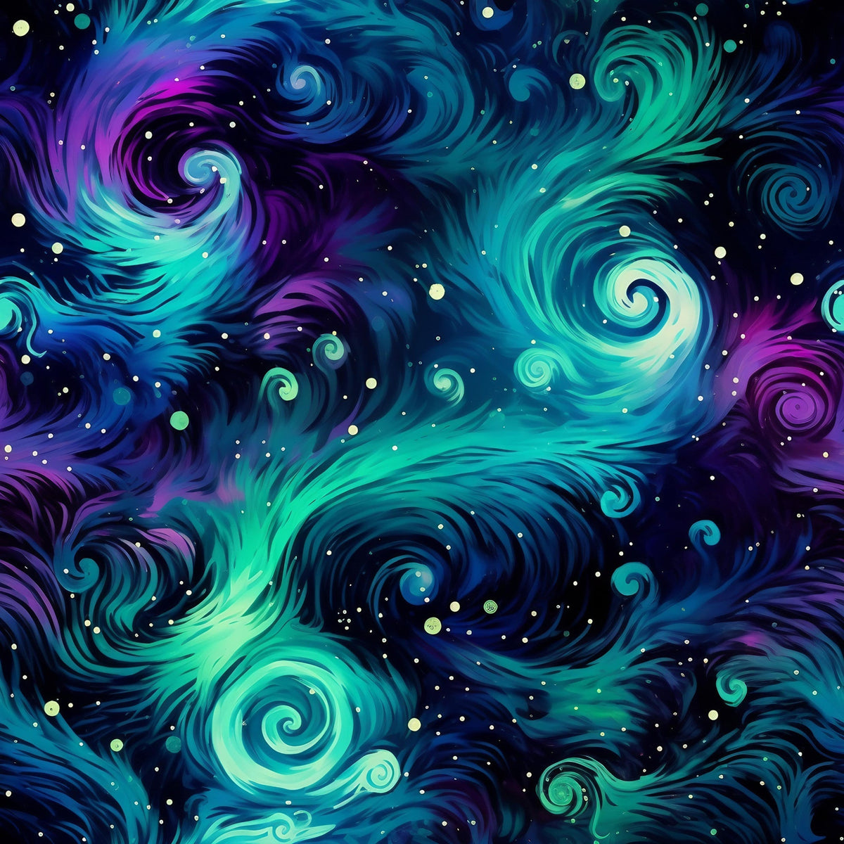 Nebula Swirls Pattern 2 Minky Fabric