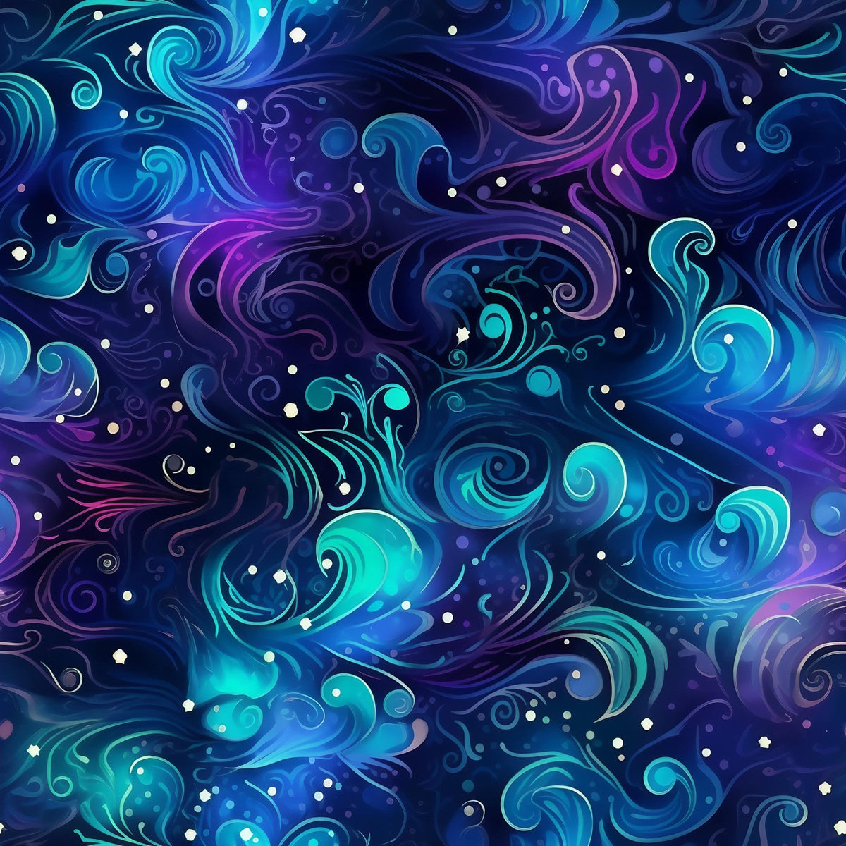 Nebula Swirls Pattern 4 Minky Fabric