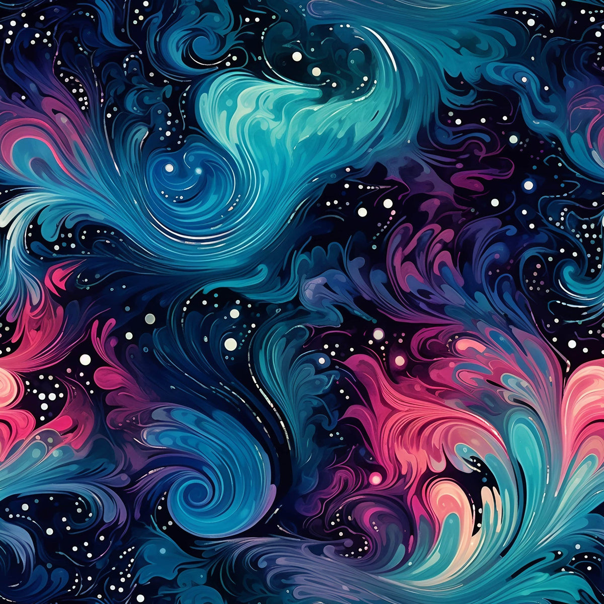 Nebula Swirls Pattern 8 Minky Fabric