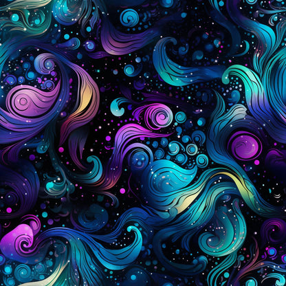 Nebula Swirls Pattern 9 Minky Fabric