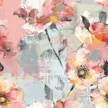 Blush Blooms Pattern 5 Minky Fabric
