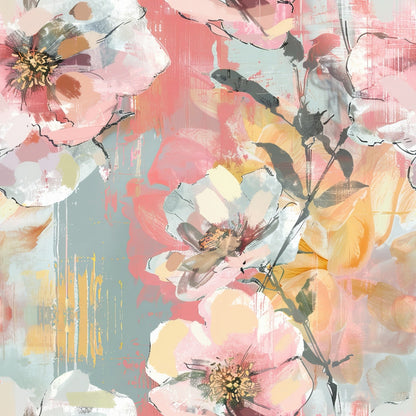 Blush Blooms Pattern 8 Minky Fabric