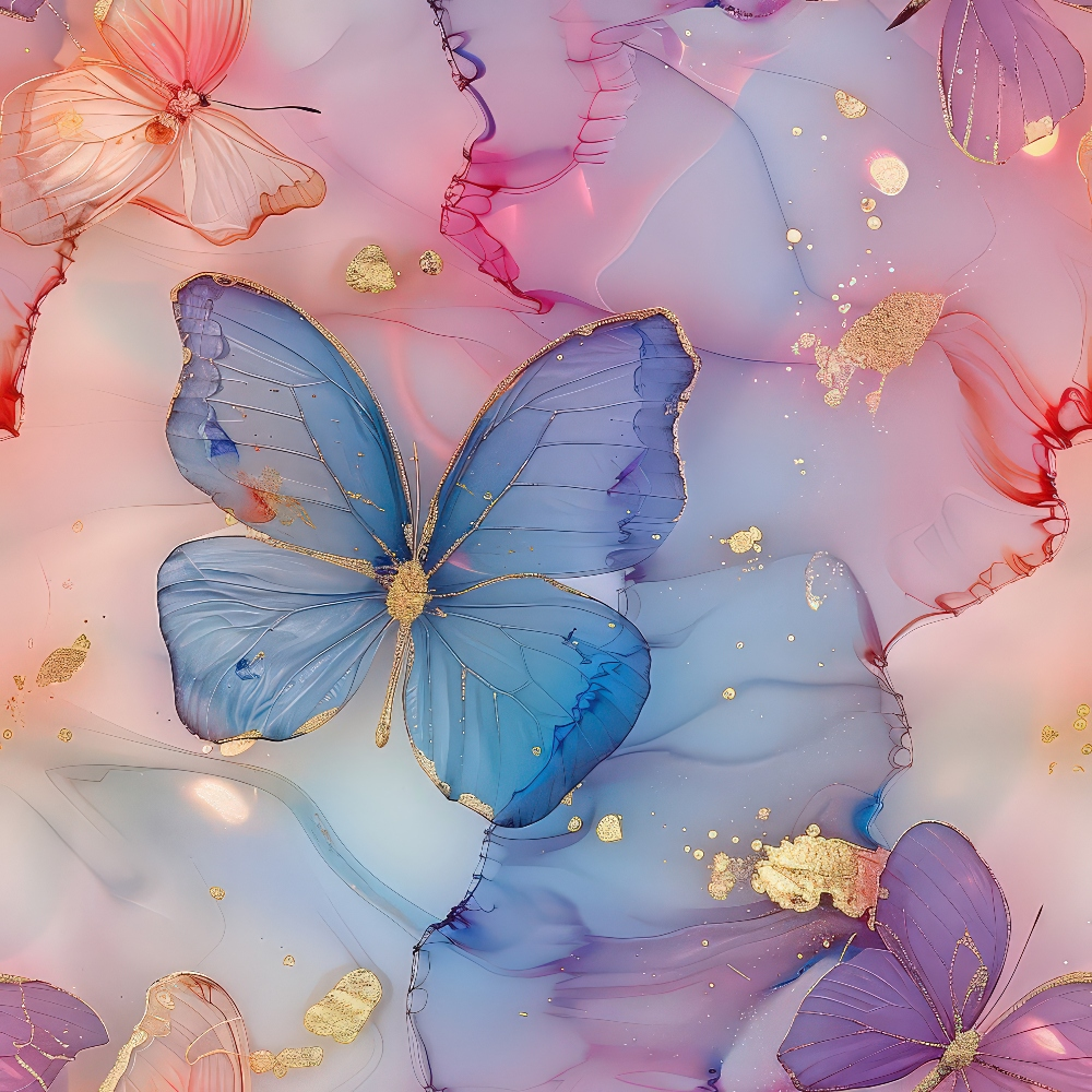 Gilded Wings Pattern 11 Minky Fabric