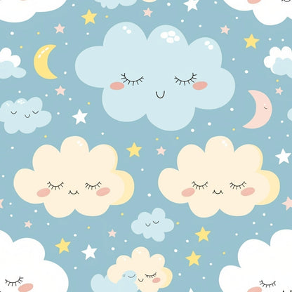 Sleepy Skies Pattern 10 Minky Fabric