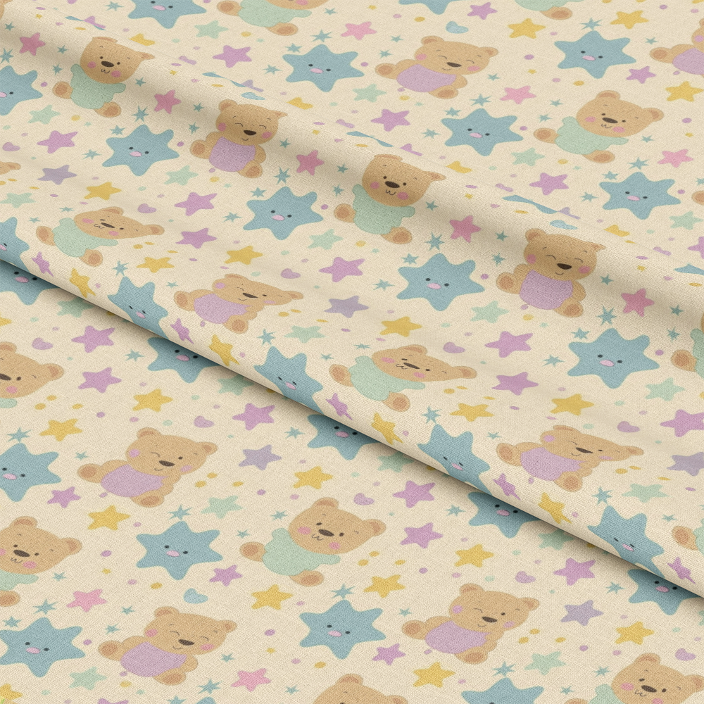 Pastel Baby Pattern 12 Quilting Cotton Fabric