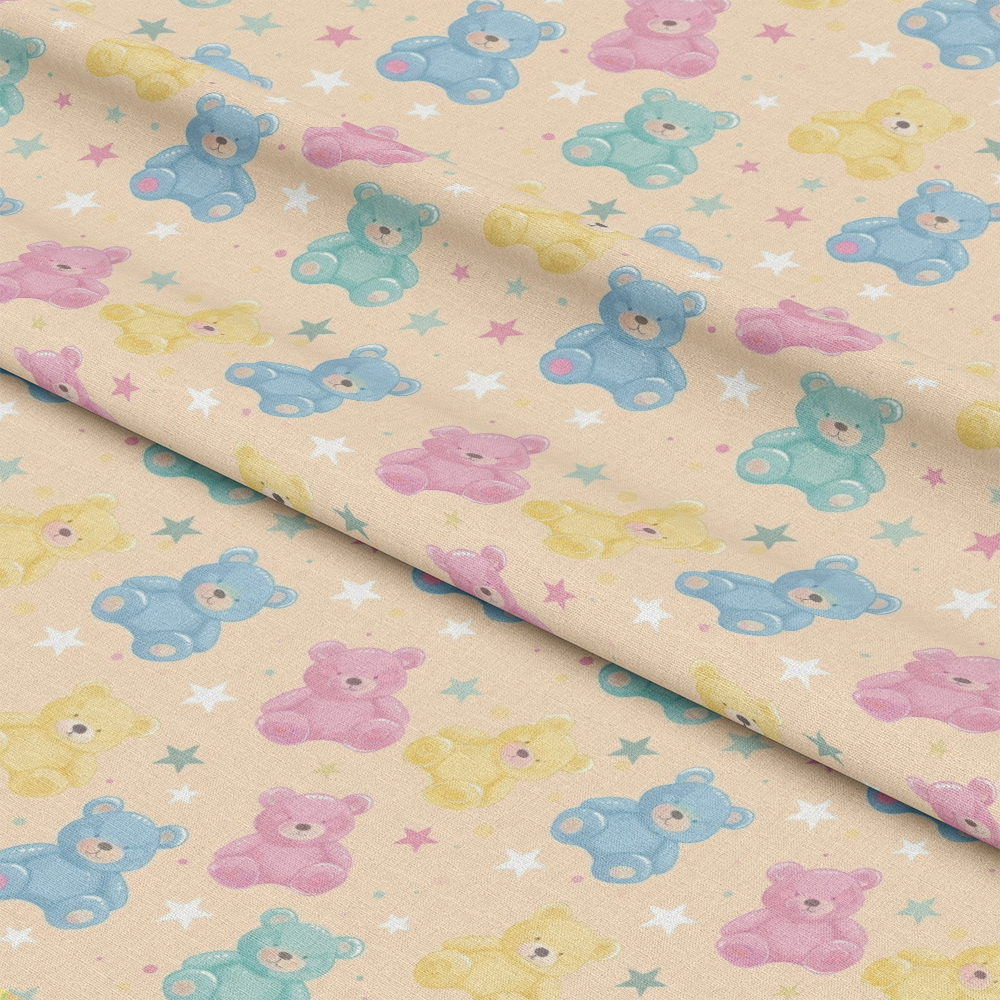 Pastel Baby Pattern 17 Quilting Cotton Fabric
