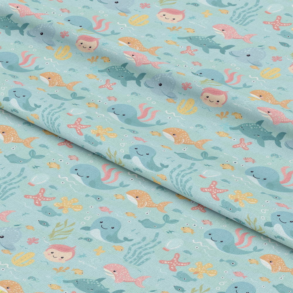 Pastel Baby Pattern 18 Quilting Cotton Fabric