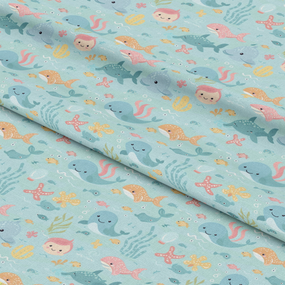Pastel Baby Pattern 18 Quilting Cotton Fabric