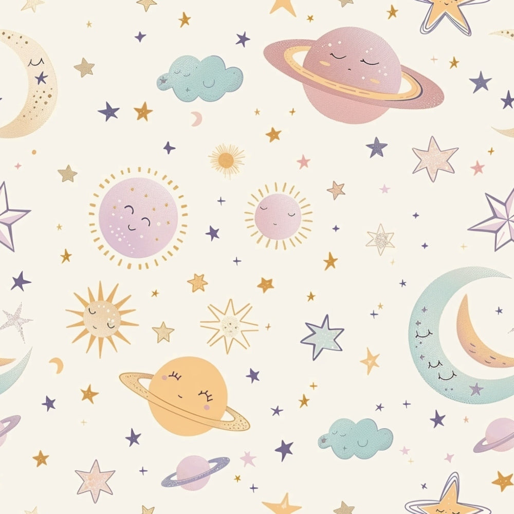 Sleepy Skies Pattern 3 Minky Fabric