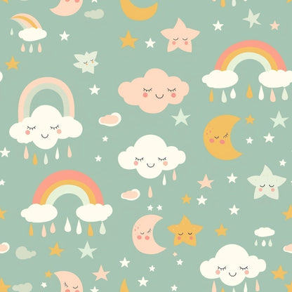 Sleepy Skies Pattern 9 Minky Fabric