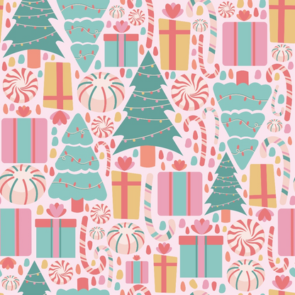 Sugarplum Holiday Pattern 5 Minky Fabric