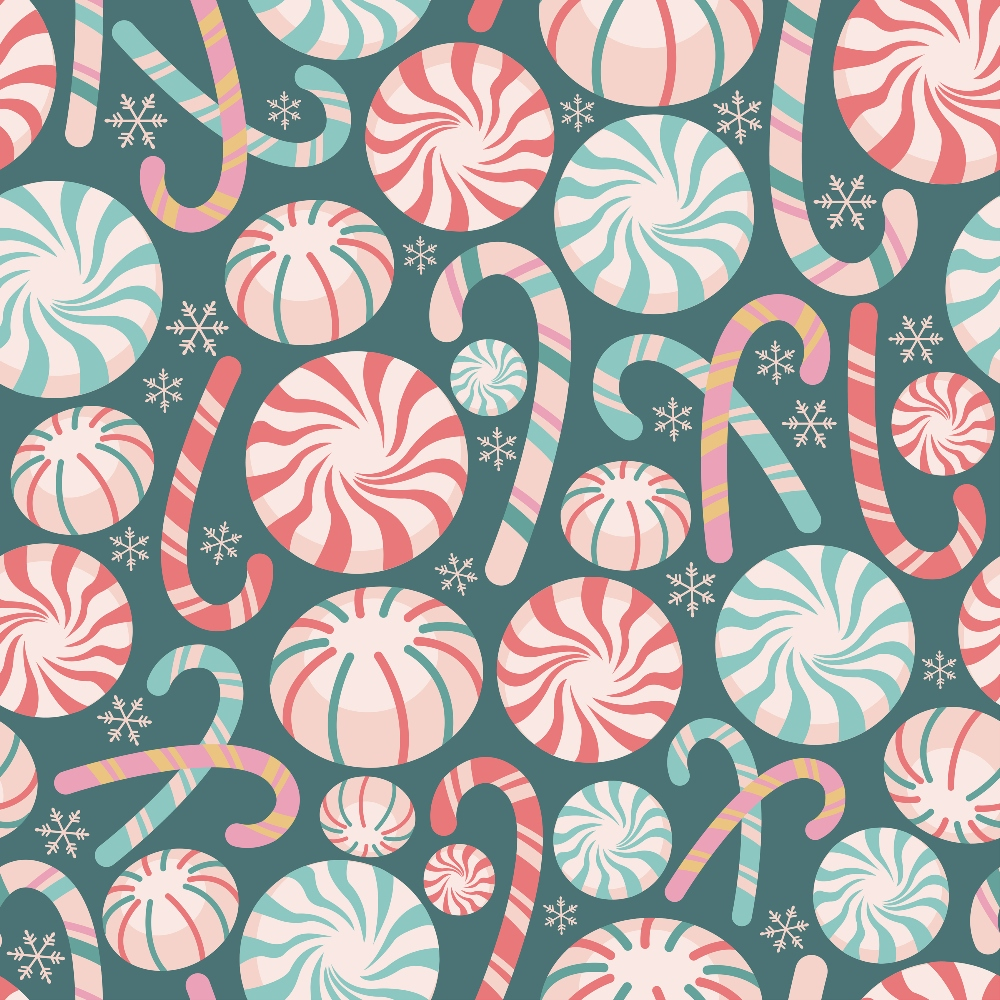 Sugarplum Holiday Pattern 7 Minky Fabric
