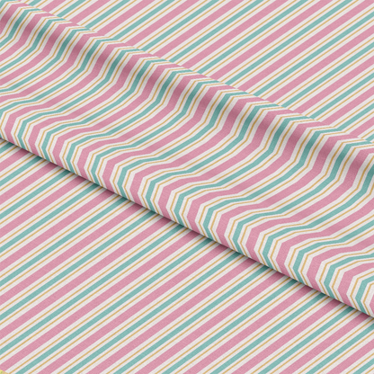 Pastel Christmas Pattern 8 Quilting Cotton Fabric