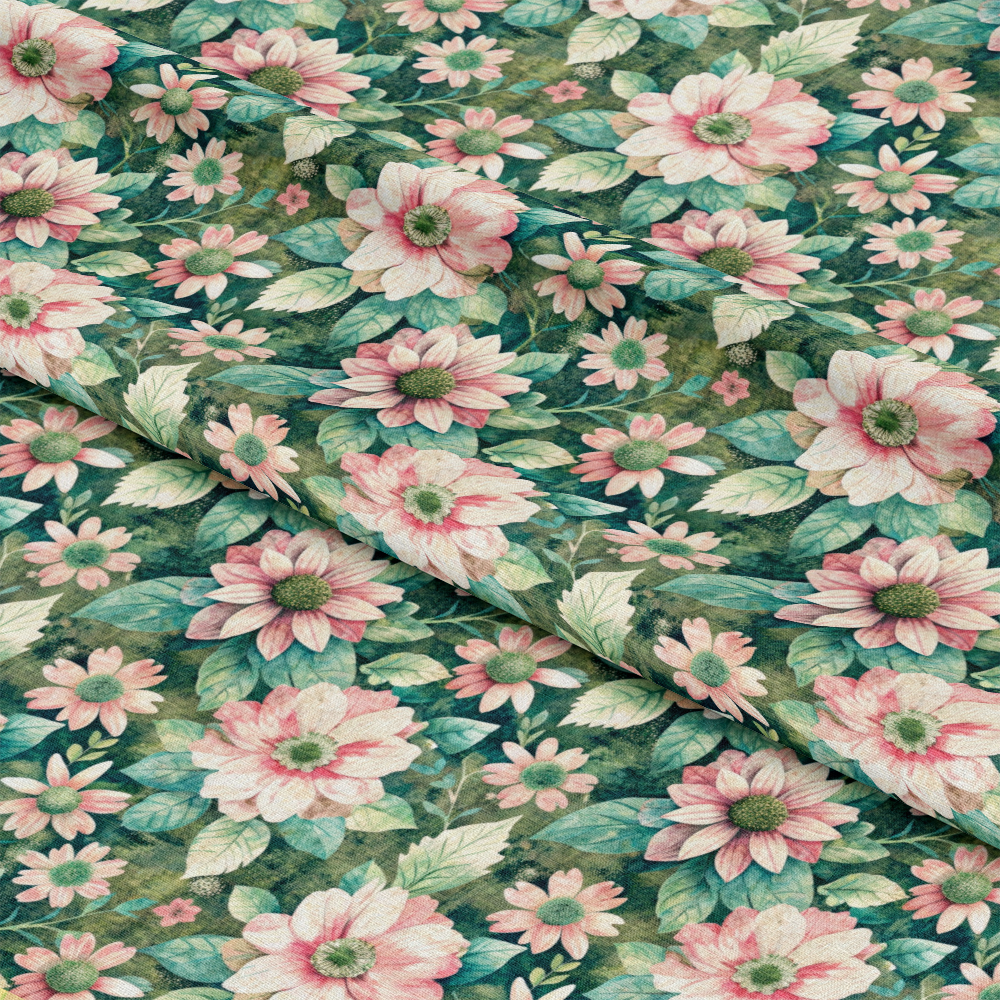 Pastel Flourishing Pattern 10 Quilting Cotton Fabric