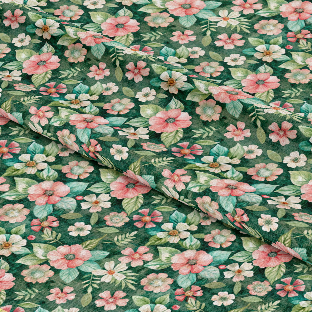 Pastel Flourishing Pattern 11 Quilting Cotton Fabric