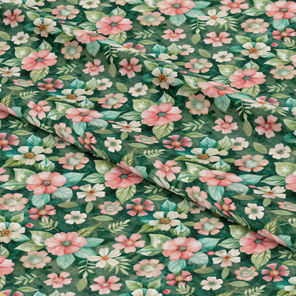 Pastel Flourishing Pattern 11 Quilting Cotton Fabric