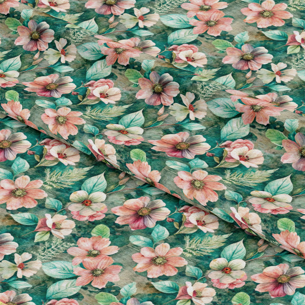 Pastel Flourishing Pattern 2 Quilting Cotton Fabric