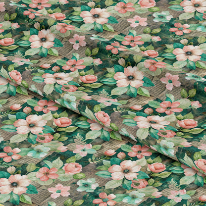 Pastel Flourishing Pattern 5 Quilting Cotton Fabric