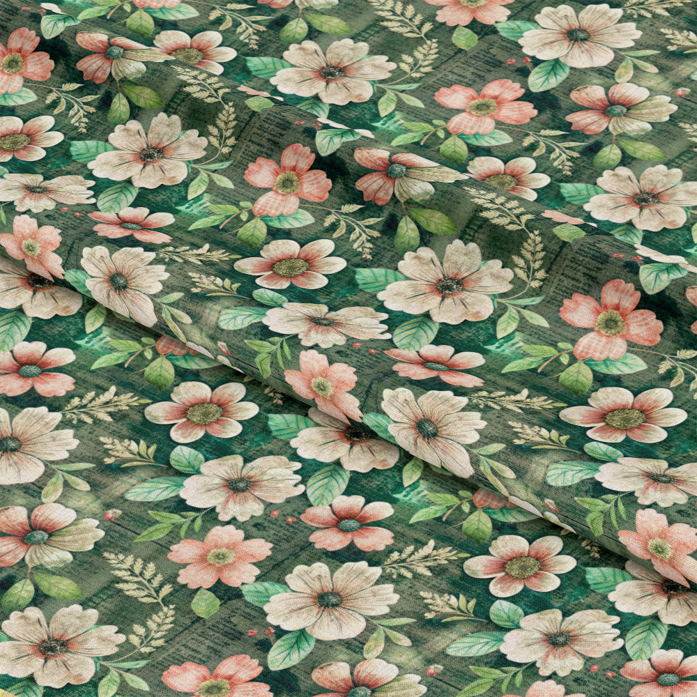 Pastel Flourishing Pattern 6 Quilting Cotton Fabric