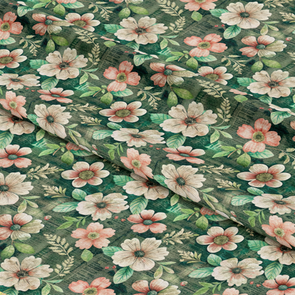 Pastel Flourishing Pattern 6 Quilting Cotton Fabric
