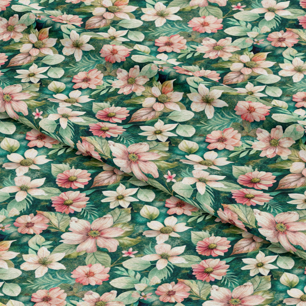 Pastel Flourishing Pattern 7 Quilting Cotton Fabric