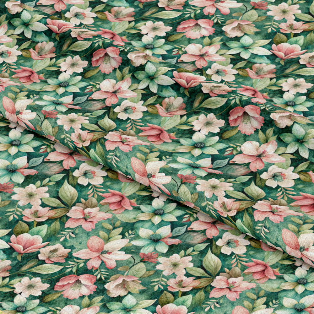 Pastel Flourishing Pattern 8 Quilting Cotton Fabric