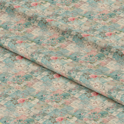 Pastel Grunge Nostalgia Pattern 2 Quilting Cotton Fabric