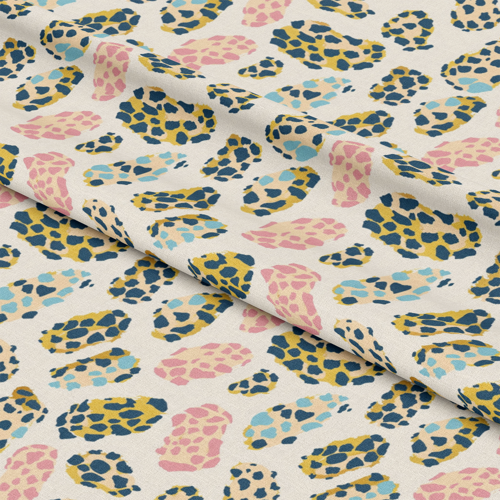 Pastel Leopard Skins Pattern 13 Quilting Cotton Fabric