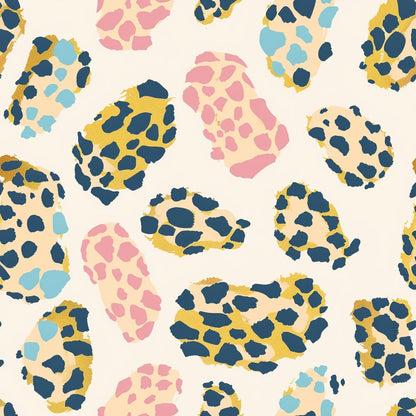Sorbet Cheetah Spots Pattern 13 Minky Fabric
