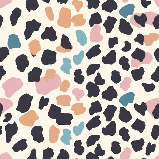 Pastel Leopard Skins Pattern 17 Quilting Cotton Fabric