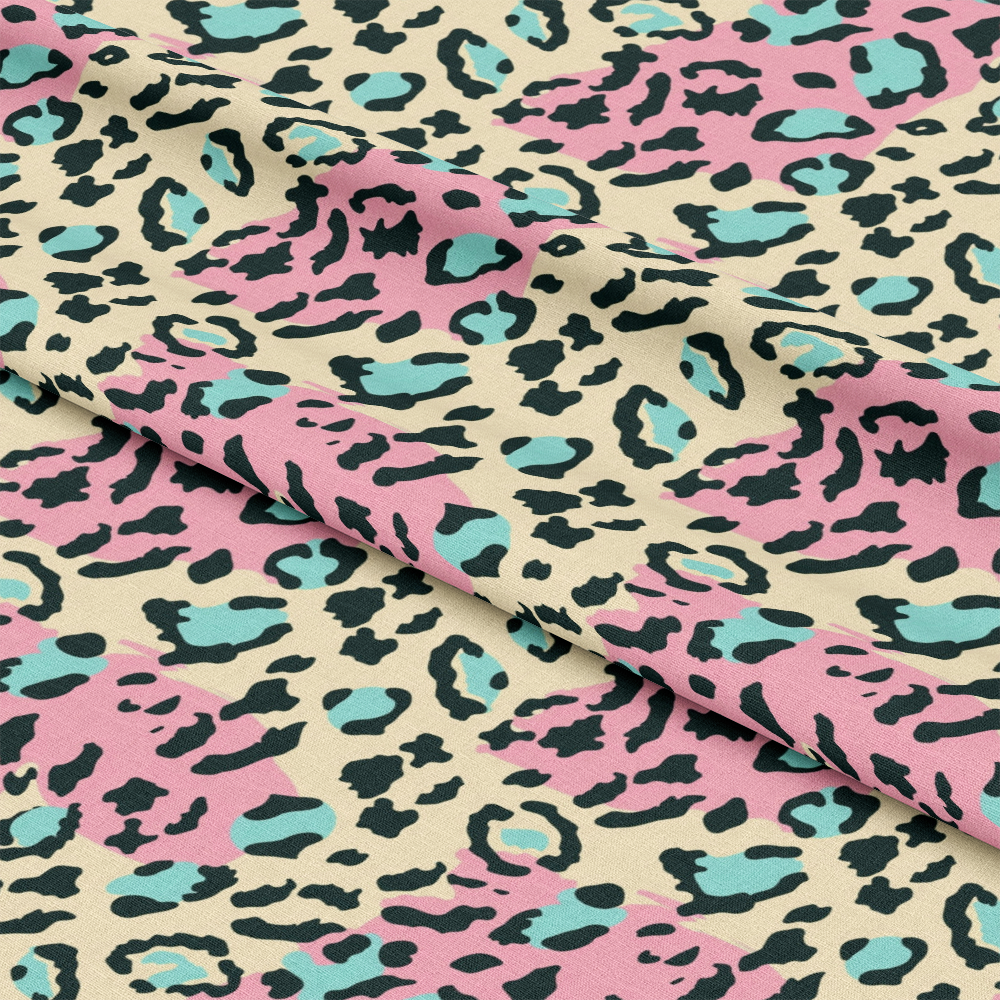 Pastel Leopard Skins Pattern 19 Quilting Cotton Fabric