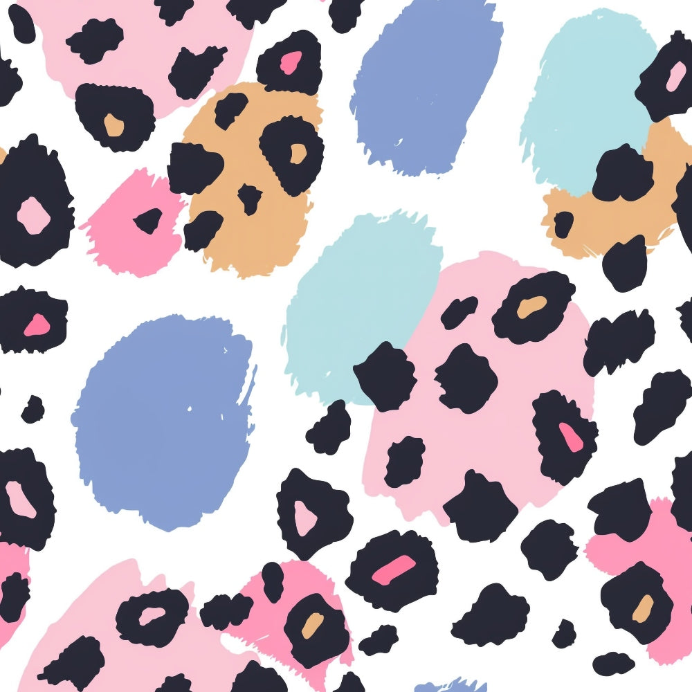 Sorbet Cheetah Spots Pattern 1 Minky Fabric