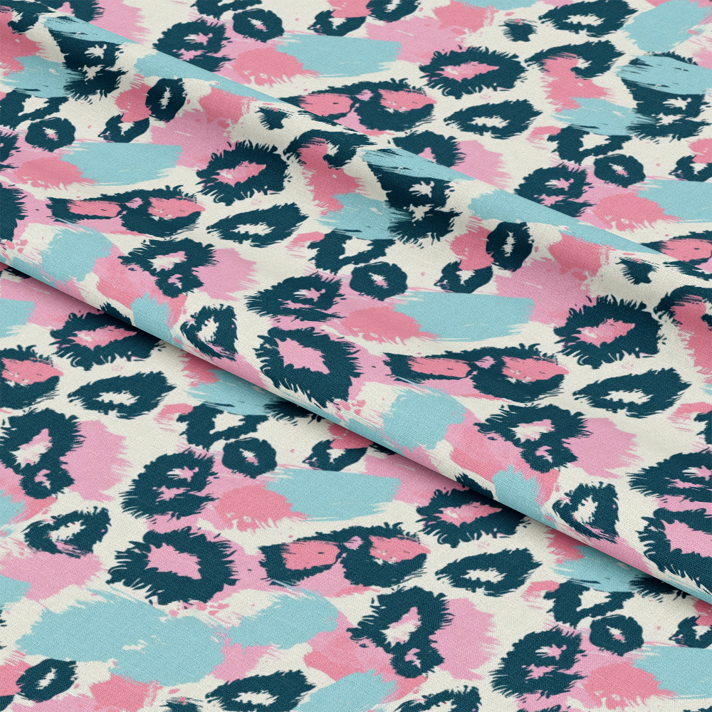 Pastel Leopard Skins Pattern 2 Quilting Cotton Fabric