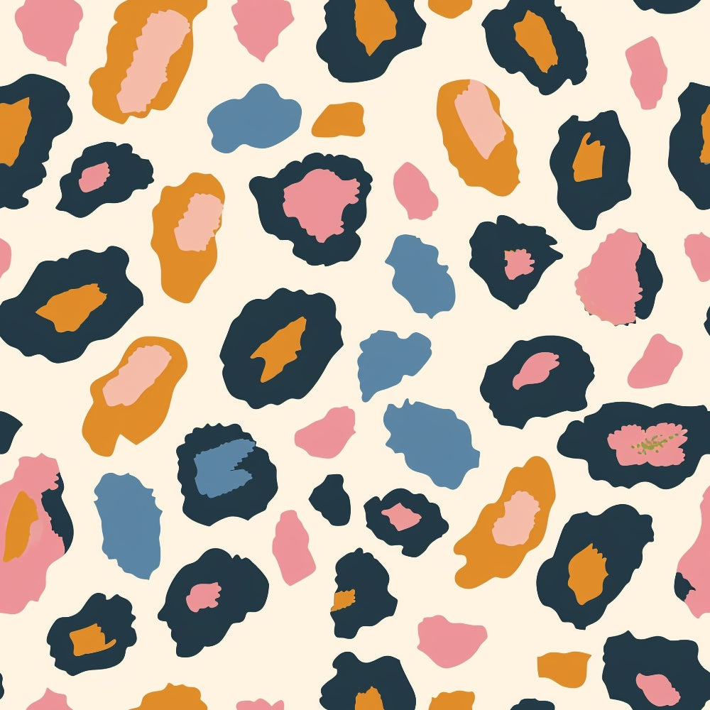 Pastel Leopard Skins Pattern 4 Quilting Cotton Fabric