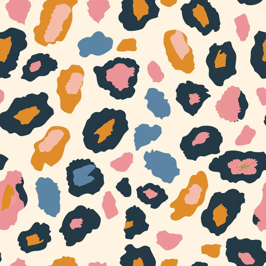 Pastel Leopard Skins Pattern 4 Quilting Cotton Fabric