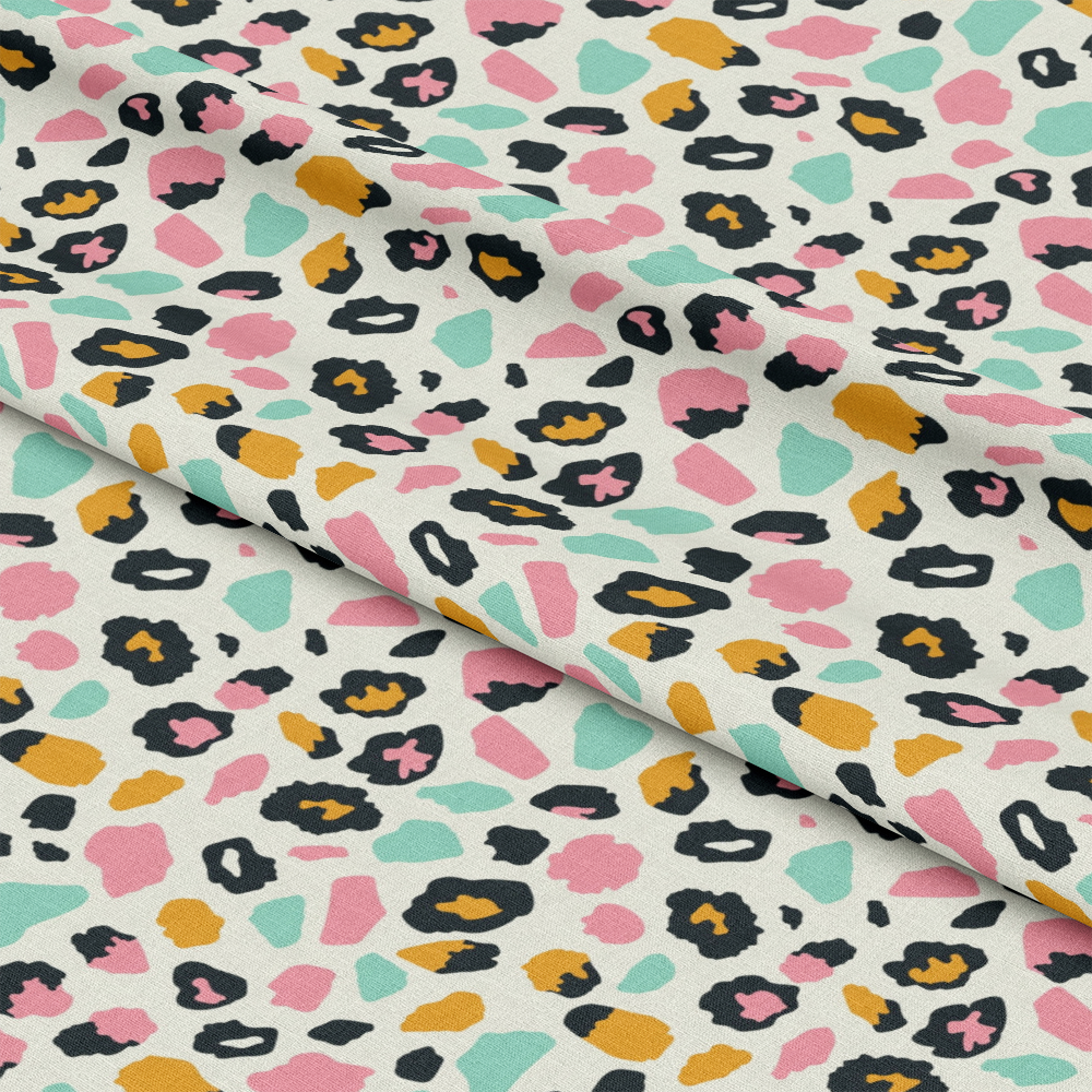 Pastel Leopard Skins Pattern 5 Quilting Cotton Fabric