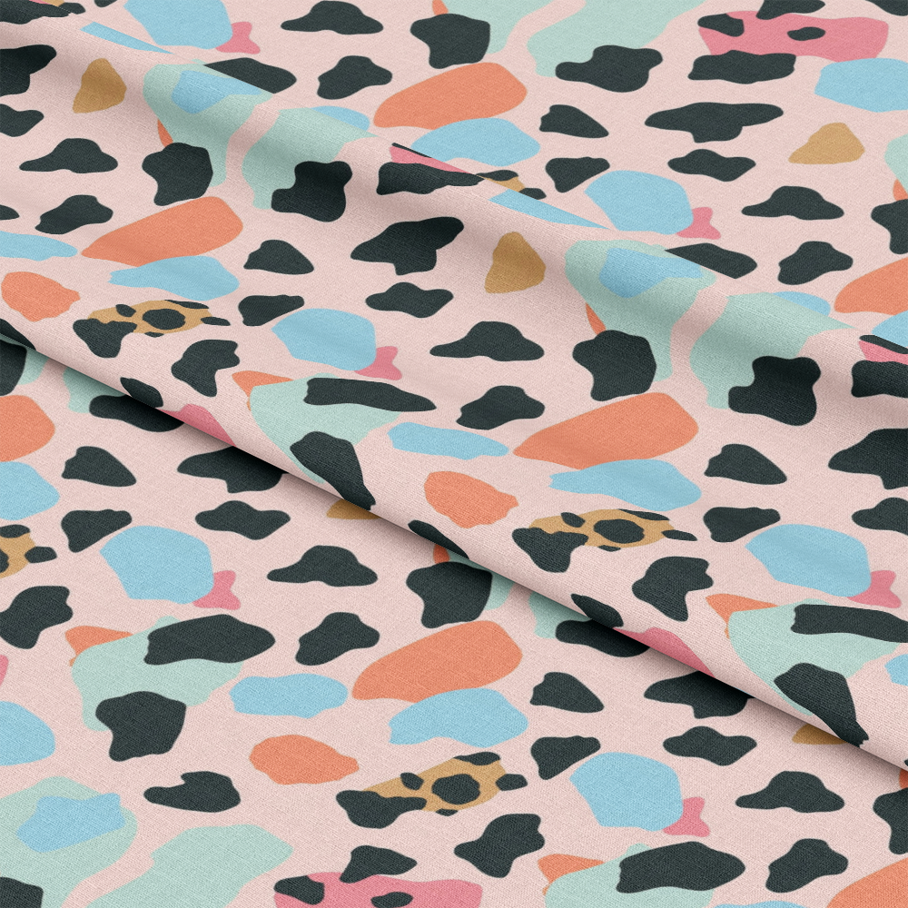 Pastel Leopard Skins Pattern 7 Quilting Cotton Fabric